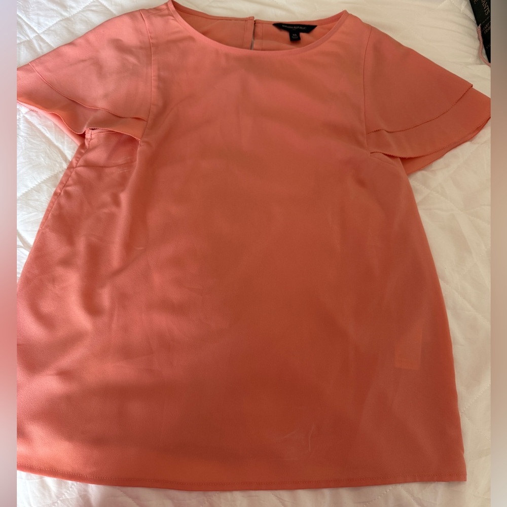 Banana Republic Coral Blouse Size XS